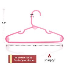 Children's Hangers Plastic Pink