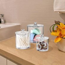 Jars Bathroom Vanity Organizer Canister