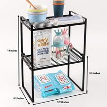 Shantton 2 Pack Kitchen Cabinet Shelf Counter Organizer Rack