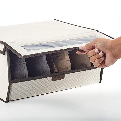 Fabric Closet Storage Organizer Shoe Box Bin