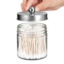 Bathroom Vanity Glass Storage Organizer Holder Canister Apothecary Jars