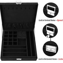 Jewelry Box for Women, QBeel 2 Layer, 36 Compartments