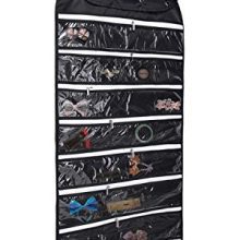 Alezywels Hanging Jewelry Organizer Bag Dual-Sided