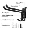 Wall Storage Rack with 4 Ski Strap Carrier