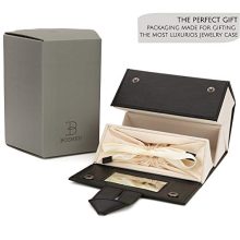 Journey Jewelry Organizer Box – Luxurious, Compact Jewelry Roll with 5X Capacity for Safe, Secure Travel Storage