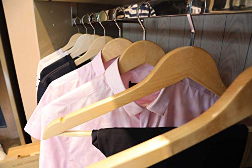 TOPIA HANGER Extra Strong Wooden Suit Hangers