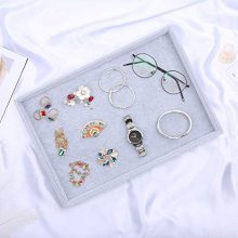 Velvet Jewelry Tray Organizer – Display for Rings, Necklaces, Earrings, and Watches