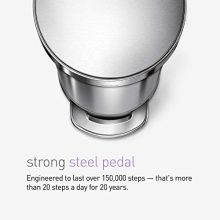 simplehuman 45 Liter / 12 Gallon Slim Hands-Free