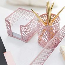 Blu Monaco Office Supplies Pink Desk Accessories for Women