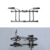 Adjustable 2 Bike Floor Parking Rack