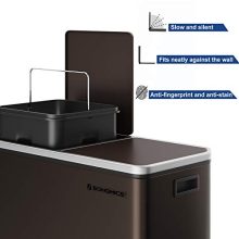 Metal Step Bin with Dual Compartments