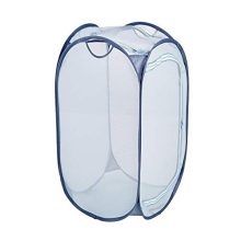 Smart Design Mesh Pop-Up Flip Laundry Hamper & Basket