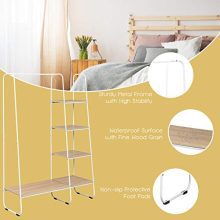 Tangkula Heavy Duty Metal Garment Rack