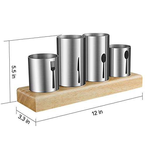 Silverware Holder,HabiLife Utensil Holder