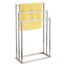 DECLUTTR 3-Tier Chrome Freestanding Towel Rack – Rustproof, Sleek & Space-Saving Bathroom Organizer