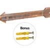 CHICVITA Arrow Wall Decor Rustic Wall Mounted Coat Rack