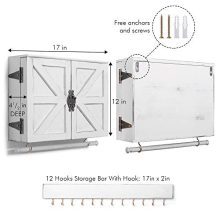 Rustic Wall Mounted Jewelry Organizer Jewelry Holder