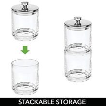 Glass Bathroom Vanity Organizer Canister Jar Set: Elevate Your Storage Game in Style
