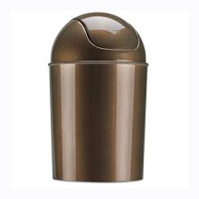 Mini Waste Can Gallon with Swing Lid, Bronze