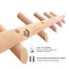 Modern Wall Mounted Coat and Hat Rack – 5 Hooks