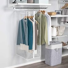 Clear Hanging Closet Organizer Durable Zippered Cover