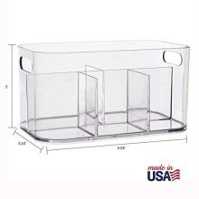 Simplify Your Space: Bliss 5-Compartment Plastic Organizer