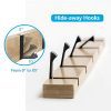 Wooden Coat Hooks JSVER Coat Rack Wall Mounted
