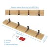 Wooden Coat Hooks JSVER Coat Rack Wall Mounted