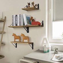 BAYKA Floating Shelves Wall Mounted, Rustic Wood Wall Shelves Decor