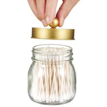 Glam Up Your Vanity: Gold Mason Jar Bathroom Organizer Essentials