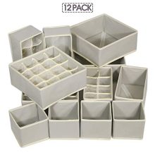 TENABORT 12 Pack Foldable Drawer Organizer Dividers