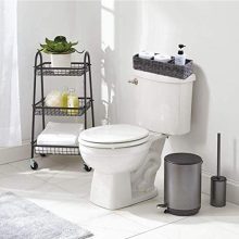 HOSROOME Toilet Paper Basket Larger Compartments Storage Basket
