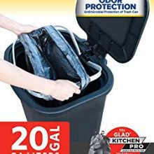 GLAD 74L Extra Capacity Plastic Step Can
