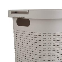 Mind Reader Basket Laundry Hamper with Cutout Handles
