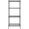 24 inch x 36 inch Certified Black Epoxy 4 Shelf Kit