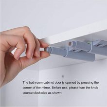 Wall Mounted Bathroom Cabinet with 2 Rimless Mirror Door