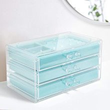 V-HANVER Jewelry Boxes for Women with 3 Drawers