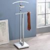 Metal & Wood Suit Valet Stand, Clothes Rack