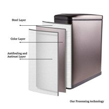 YCTEC Rectangular Bathroom Trash Can with Lid Soft Close