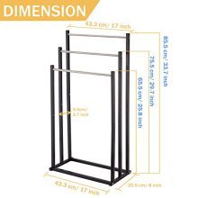Stainless Steel Tall Outdoor Pool Towel Drying Holder