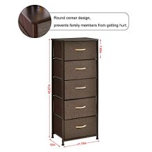 WAYTRIM Vertical Dresser Storage Tower with 5 Drawers