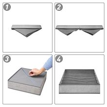 Drawer Organizer, 4 Set Foldable Underwear Drawer Organizer