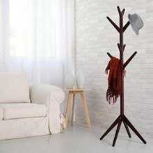 Neasyth Rubber Wood Coat Rack Entryway Standing Hall