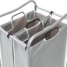2-Bag Heavy Duty Rolling Laundry Sorter Cart