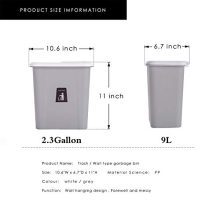 KARYHOME Hanging Trash Can for Kitchen Cabinet and Office