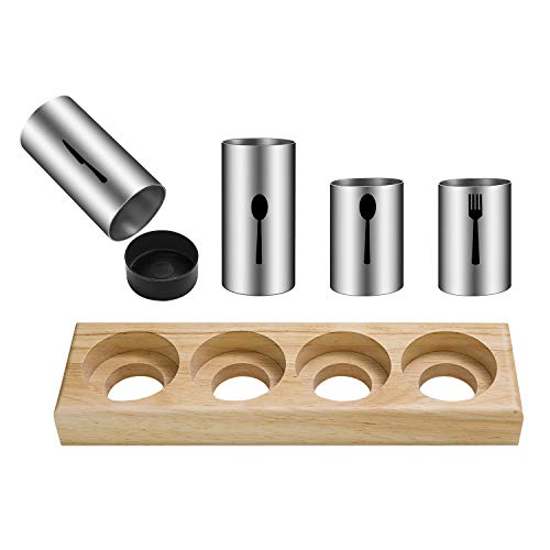 Silverware Holder,HabiLife Utensil Holder