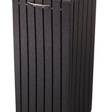 Keter Large Trash Can with Lid for Patio and Outdoor Kitchen
