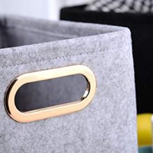Foldable Felt Fabric Storage Basket Storage Bins