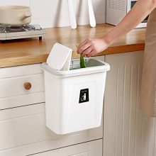 KARYHOME Hanging Trash Can for Kitchen Cabinet and Office