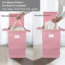 MCleanPin Laundry Hamper with Lid and 2 Removable Liners